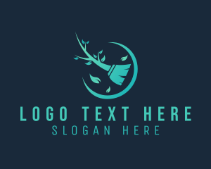 Broom - Eco Broom Cleaning logo design