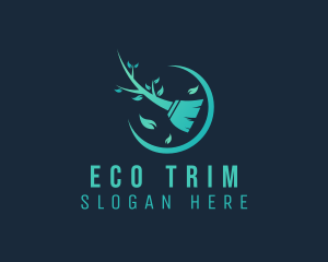 Eco Broom Cleaning logo design