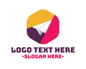 Bookkeeping - Colorful Paper Plane logo design