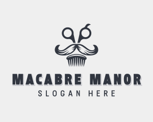 Mustache Grooming Barber Logo