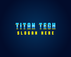 Futuristic Gaming Tech logo design