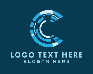 Coding - Cyber Tech Letter C logo design