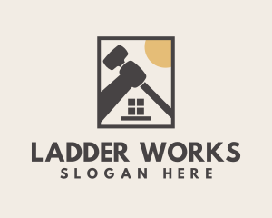 Carpenter Hammer Roofing logo design