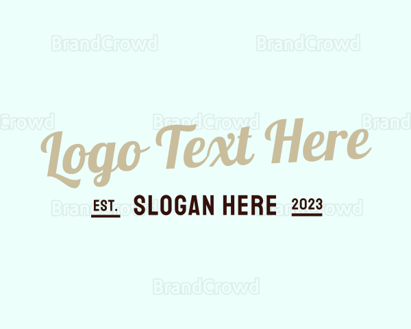 Stylish Cursive Business Logo