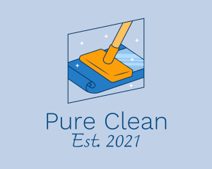 Housekeeper Cleaning Vacuum logo design