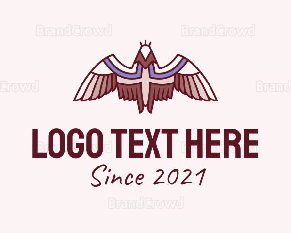 Tribal Bird Feathers Logo