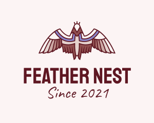 Tribal Bird Feathers logo design