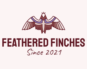 Tribal Bird Feathers logo design