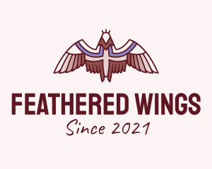 Tribal Bird Feathers logo design