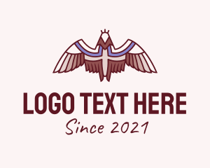 Hawk - Tribal Bird Feathers logo design