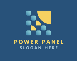 Panel - Solar Panel Square logo design
