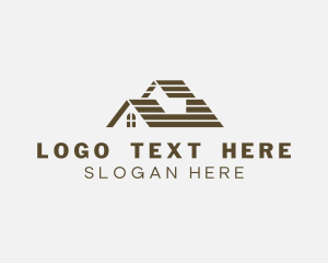 Polygon - Roofing House Property logo design