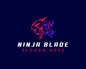 Ninja Gaming Warrior logo design