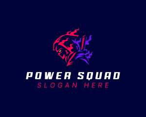 Squad - Ninja Gaming Warrior logo design