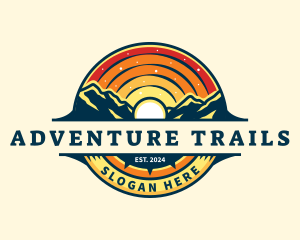 Sunset Mountain Travel logo design