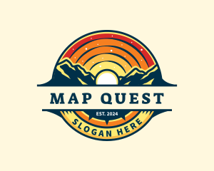 Sunset Mountain Travel logo design