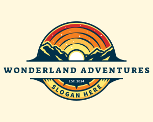 Sunset Mountain Travel logo design