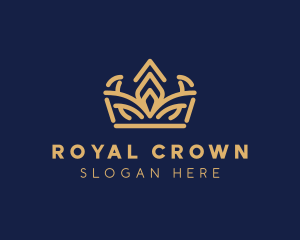 Monarch Crown Tiara logo design
