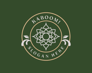 Lotus Yoga Flower logo design