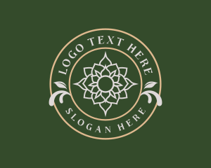 Lotus Yoga Flower Logo