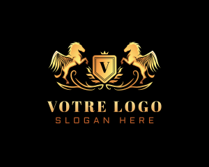 Luxury Crest Pegasus Logo