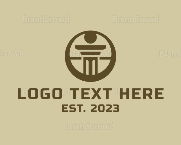 Round Pillar Architecture Logo