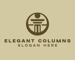 Round Column Pillar  logo design