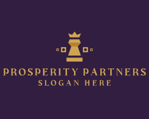 Wealth - King Chess Tournament logo design
