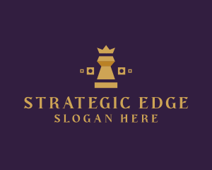 Strategy - King Chess Tournament logo design