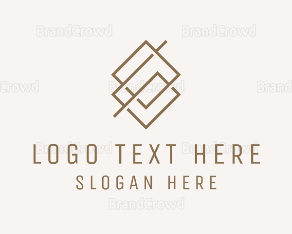 Brown Diamond Letter G Logo