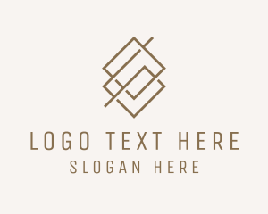 Text - Brown Diamond Letter G logo design