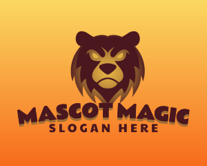 Mascot - Angry Brown Bear Gaming Mascot logo design