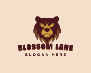 Angry Brown Bear Gaming Mascot logo design