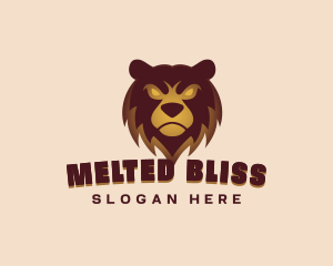 Angry Brown Bear Gaming Mascot logo design