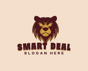 Angry Brown Bear Gaming Mascot logo design