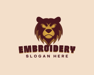 Angry Brown Bear Gaming Mascot logo design