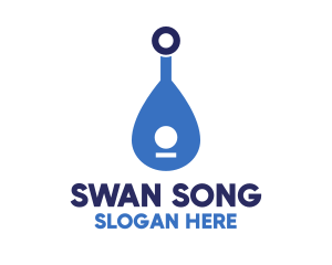 Blue Lute Instrument logo design