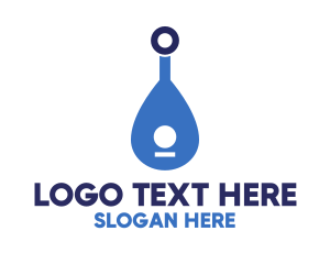 String - Blue Lute Instrument logo design