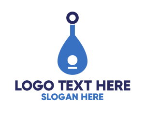 Modern - Blue Lute Instrument logo design