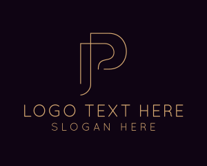 Letter P - Professional Attorney Legal Advice logo design
