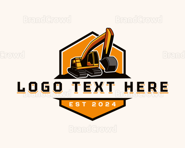 Excavation Machine Construction Logo