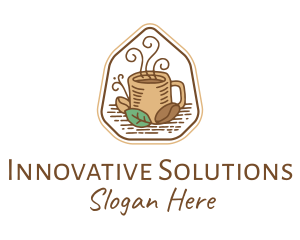Coffee Delivery - Natural Coffee Bean Cup logo design