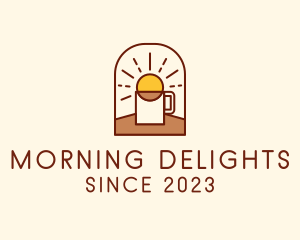 Breakfast - Sunrise Breakfast Coffee Brew logo design