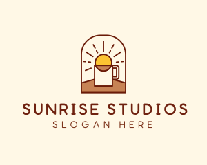 Sunrise Breakfast Coffee Brew logo design