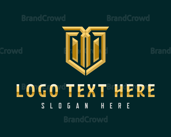 Business Shield Letter T Logo