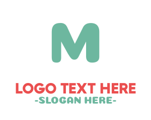 Letter M - Turquoise Letter M logo design