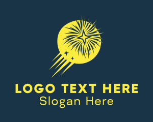 Starburst - Yellow Star Fireworks logo design