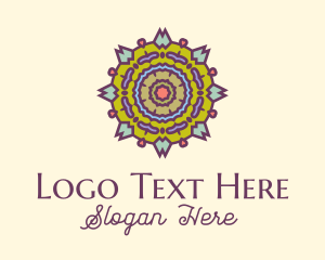 Tile - Traditional Multicolor Ornament logo design