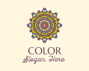 Traditional Multicolor Ornament  Logo