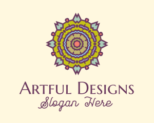 Traditional Multicolor Ornament  logo design